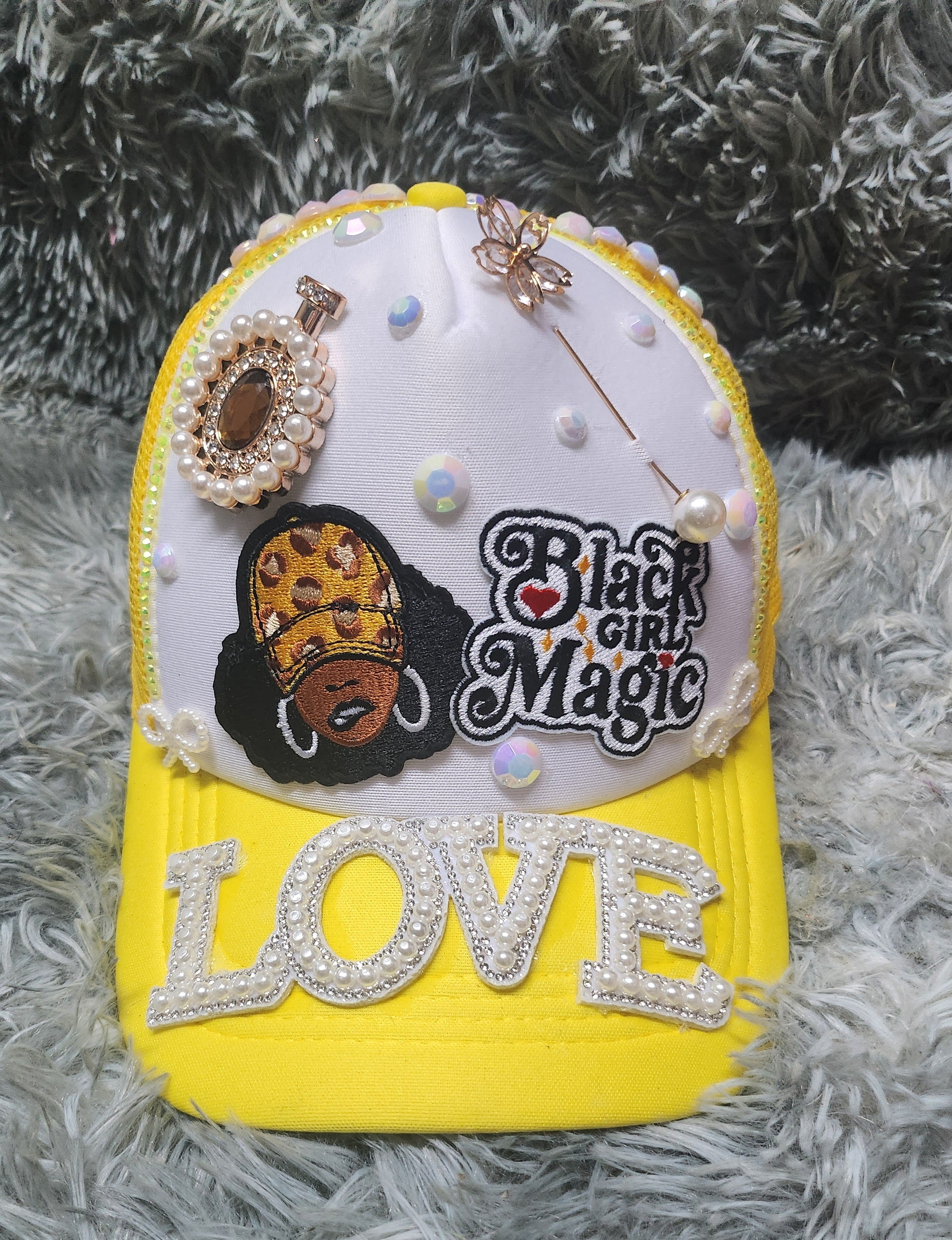 Yellow Trucker Hat (Black Girl Magic)